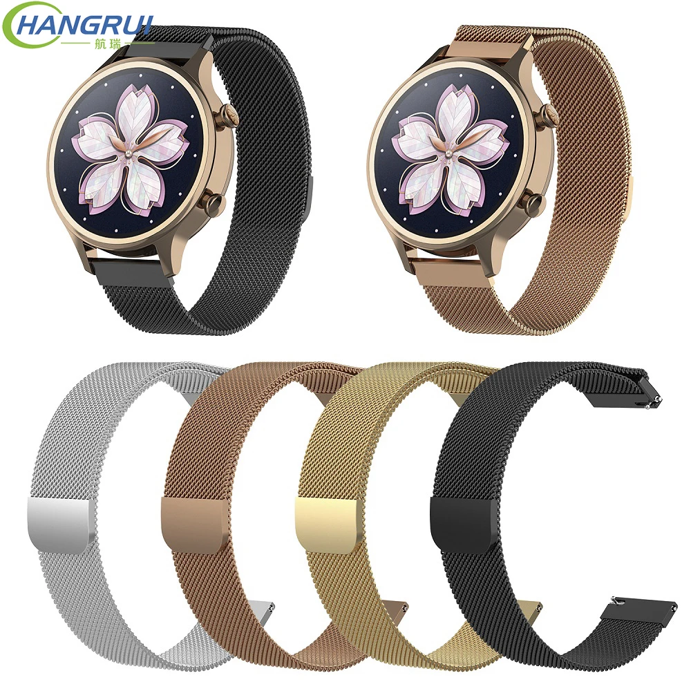 Hangrui 18mm Smart Watch Band For TicWatch C2 Strap Milanese Stainless Steel Replacement Bracelet Strap For TicWatch Watches
Hangrui 18mm Smart Watch Band For TicWatch C2 Strap Milanese Stainless Steel Replacement Bracelet Strap For TicWatch Watches