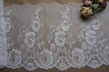Dance Trim 11.8 Inches Wide Black/White Eyelash Lace Trim Chantilly Net Lace Fabric Rose Embroidered Flower Trim
Dance Trim 11.8 Inches Wide Black/White Eyelash Lace Trim Chantilly Net Lace Fabric Rose Embroidered Flower Trim