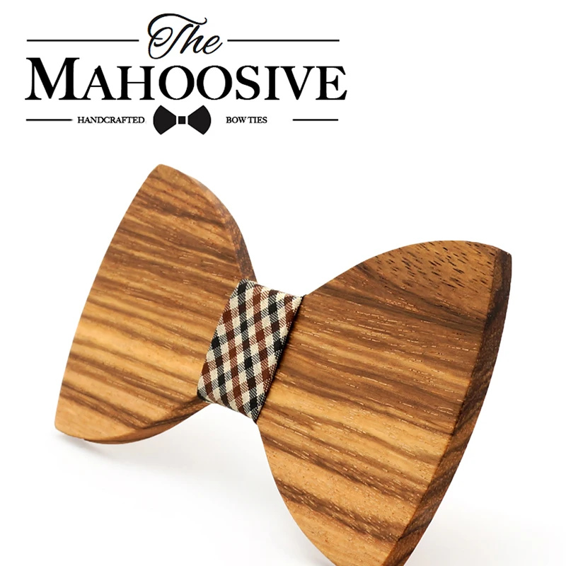 Mahoosive butterfly men Tie Bow 2017 Fun Personality Wooden Bow Ties Bowtie Butterflies Great Gift wholesale 4