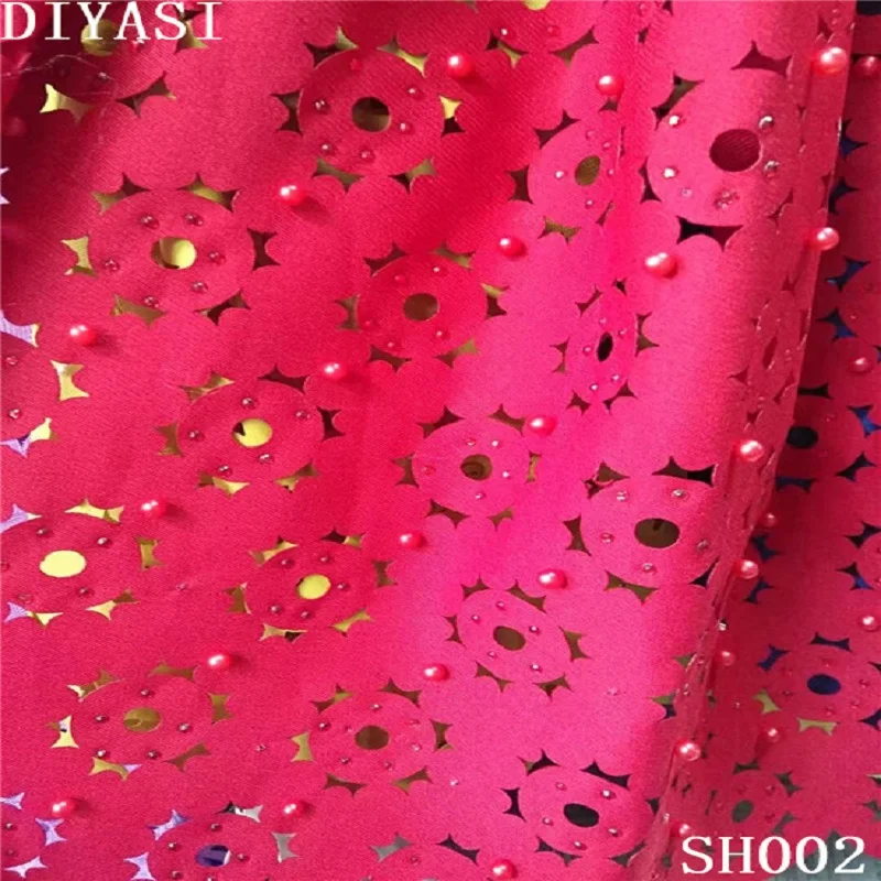 African lace fabric 5yds/pce by dhl laser cut with stones for women party dresses 2017 new arrival high quality nigerian fabrics 
African lace fabric 5yds/pce by dhl laser cut with stones for women party dresses 2017 new arrival high quality nigerian fabrics