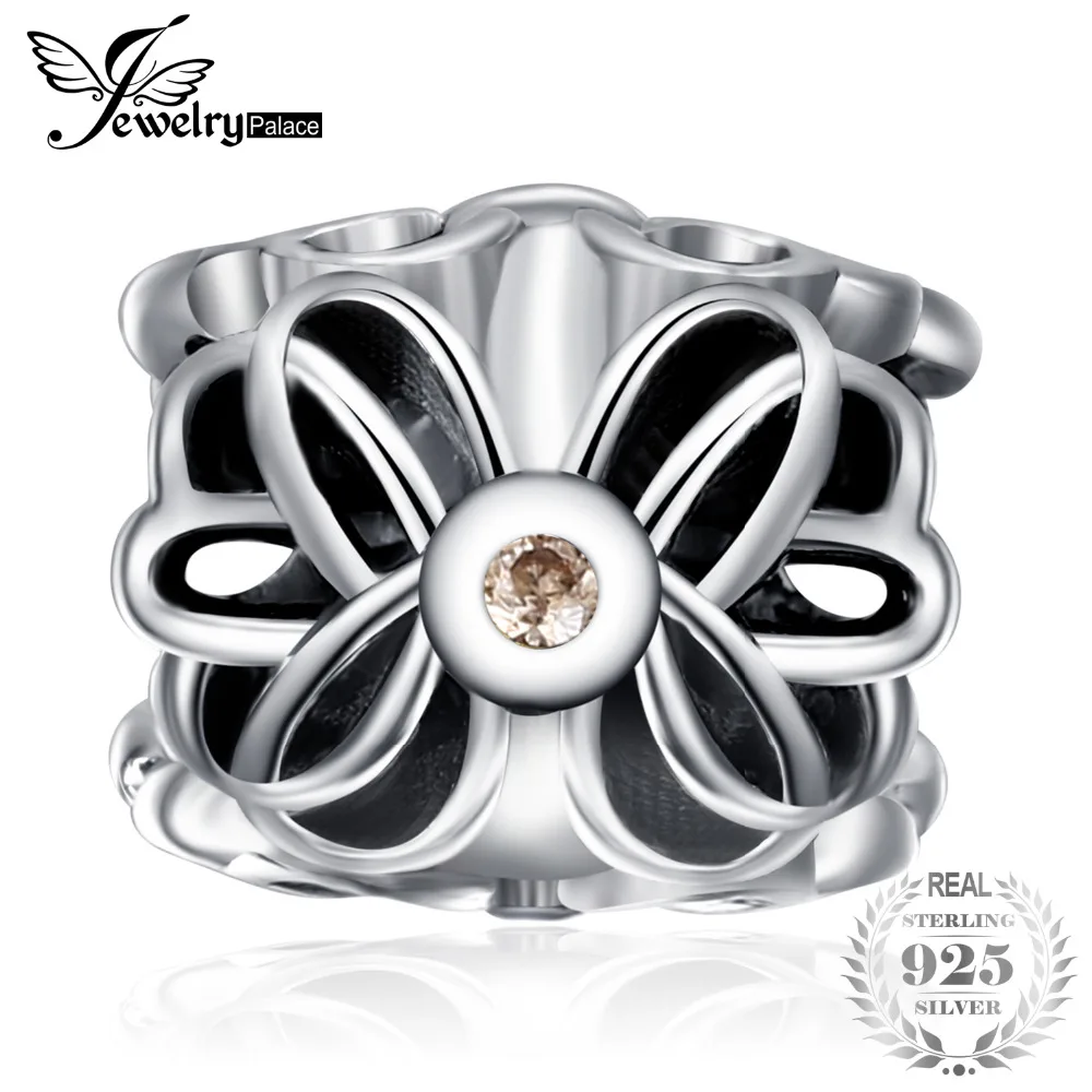 JewelryPalace 925 Sterling Silver Champagne Cubic Zirconia Hollow Flower Charm Beads Fit Bracelets New Hot Sale For Women
JewelryPalace 925 Sterling Silver Champagne Cubic Zirconia Hollow Flower Charm Beads Fit Bracelets New Hot Sale For Women