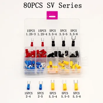 FREE SHIPPING (80PCS 10Kinds) fork terminal Copper Crimp Connector Insulated Cord fork End Terminal set Wire terminals connector
FREE SHIPPING (80PCS 10Kinds) fork terminal Copper Crimp Connector Insulated Cord fork End Terminal set Wire terminals connector