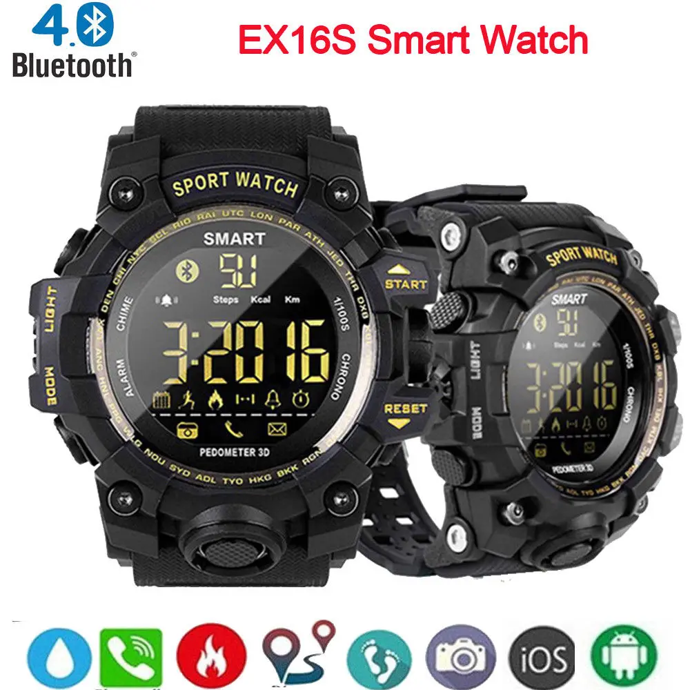 Time Owner Bluetooth Clock Smart Watch Notification Remote Control Pedometer Sport Watch Profession Waterproof Men's Wristwatch
Time Owner Bluetooth Clock Smart Watch Notification Remote Control Pedometer Sport Watch Profession Waterproof Men's Wristwatch