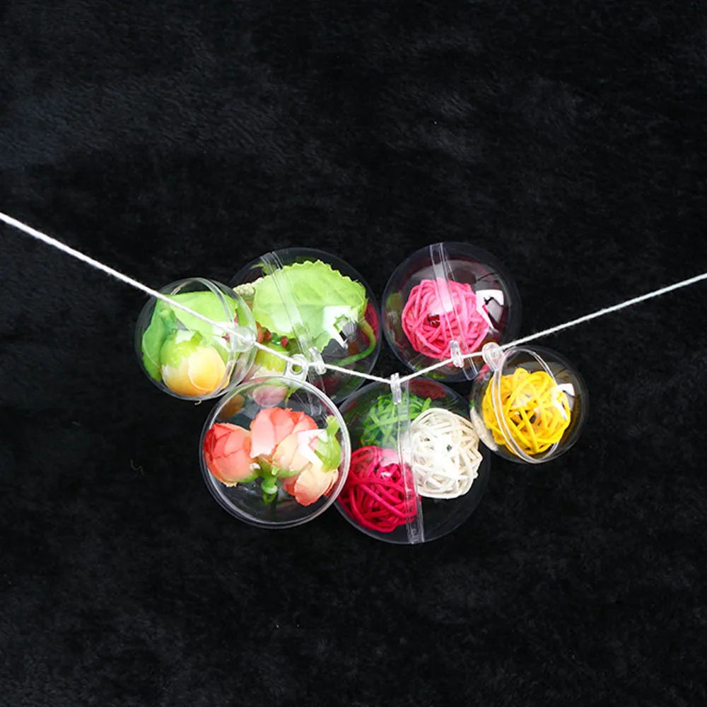 20pcs Christmas Candy Party Decorations Acrylic Craft Ball Transparent Plastic Clear 2 Part Sphere Baubles Ornament Gift Balloon
20pcs Christmas Candy Party Decorations Acrylic Craft Ball Transparent Plastic Clear 2 Part Sphere Baubles Ornament Gift Balloon
