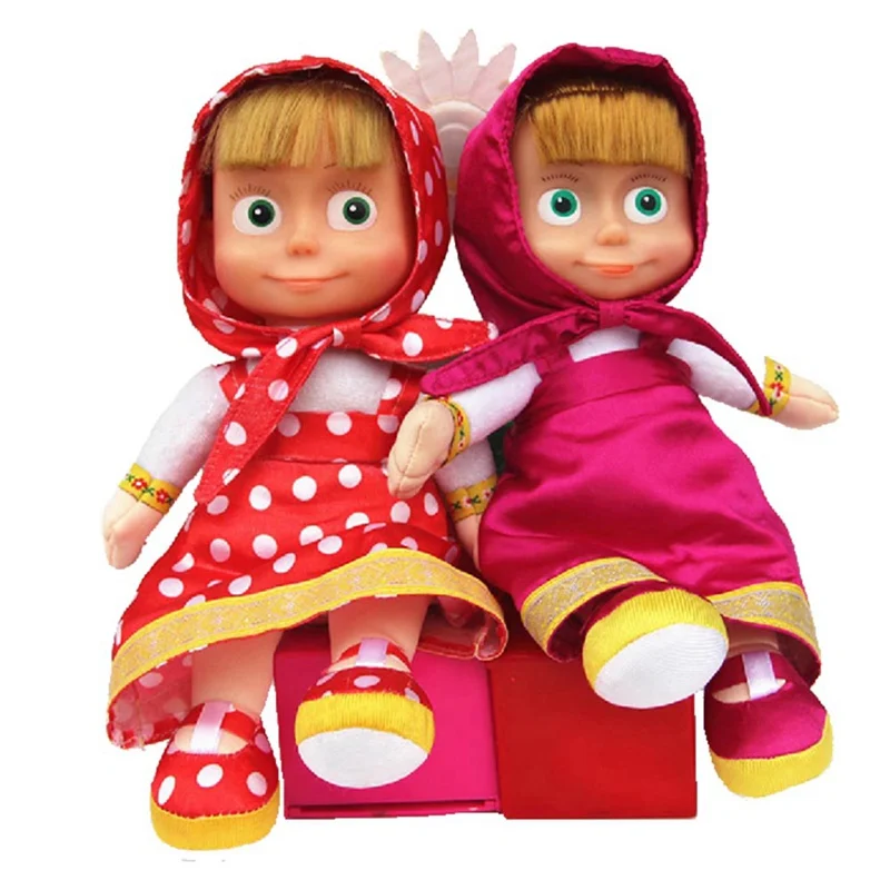

Russian Style Soft Cute Bear Plush Dolls No Battery Baby Children Gifts 22cm PP Cotton Boneca Stuffed&Plush Animals Toys