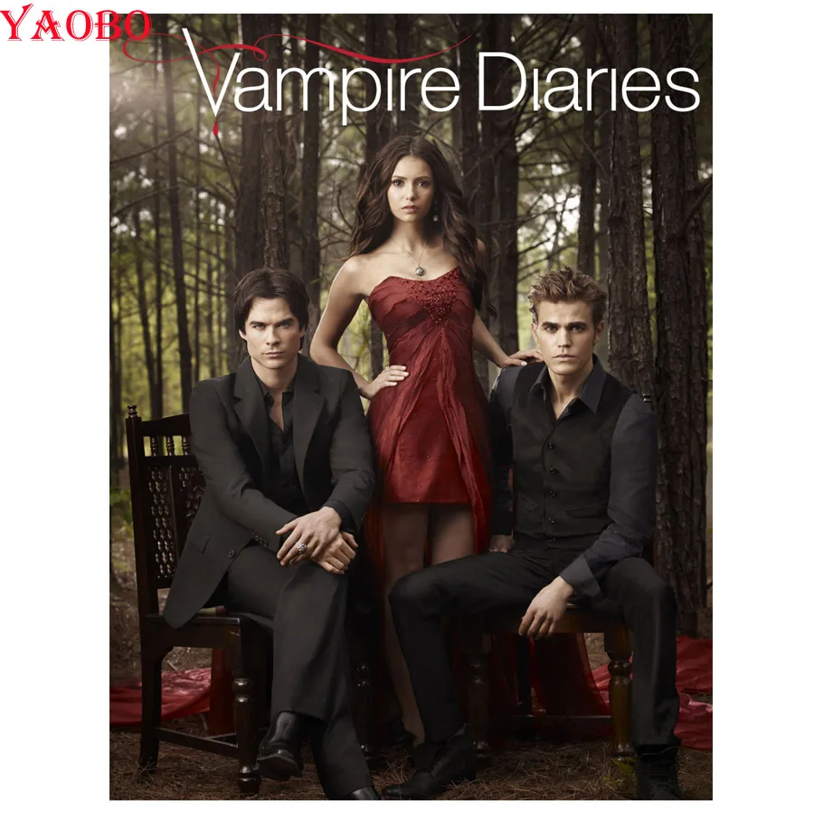DIY Diamond Embroidery the Vampire Diaries Diamond painting Full square/round mosaic rhinestone pictures Decor home gift
DIY Diamond Embroidery the Vampire Diaries Diamond painting Full square/round mosaic rhinestone pictures Decor home gift