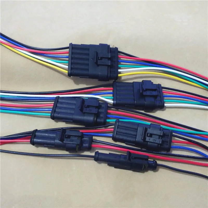 1PCS YT979 Automotive wiring harness plug Waterproof connector assembly plug and socket with 10-20cm wires 1/2/3/4/5/6 hole
1PCS YT979 Automotive wiring harness plug Waterproof connector assembly plug and socket with 10-20cm wires 1/2/3/4/5/6 hole