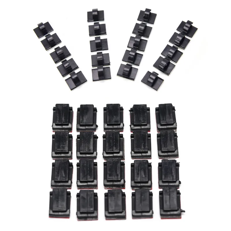 20pcs Management Desk Wall Cord Clamps Black Adhesive Car Cable Clips Cable Winder Drop Wire Tie Fixer Holder Organizer
20pcs Management Desk Wall Cord Clamps Black Adhesive Car Cable Clips Cable Winder Drop Wire Tie Fixer Holder Organizer