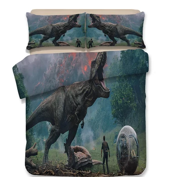 3D Cartoon dinosaur bedding Sets Single Printing Duvet Cover Sets Pillowcase AU/US/EU Single/Double/Queen/King Size Bedding Set 
3D Cartoon dinosaur bedding Sets Single Printing Duvet Cover Sets Pillowcase AU/US/EU Single/Double/Queen/King Size Bedding Set