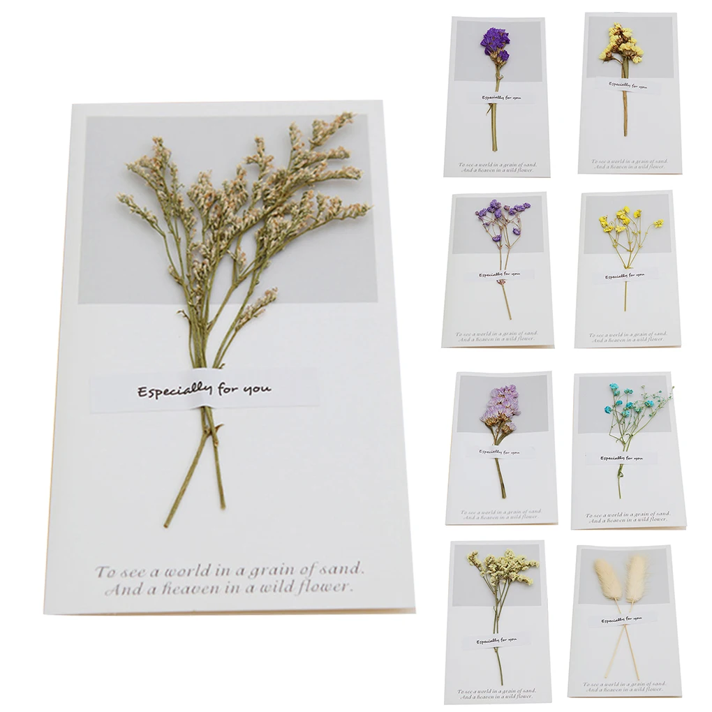 1pcs Birthday Dried Flowers Invitations Postcards Wedding Party Festival Greeting Card
1pcs Birthday Dried Flowers Invitations Postcards Wedding Party Festival Greeting Card