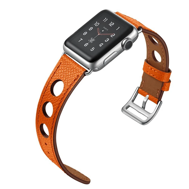 New Cowhide Genuine Leather Strap for Apple Watch Band Series 5 4 3 2 1 44MM 40MM Replacement for iWatch Apple Watch Accessories
New Cowhide Genuine Leather Strap for Apple Watch Band Series 5 4 3 2 1 44MM 40MM Replacement for iWatch Apple Watch Accessories