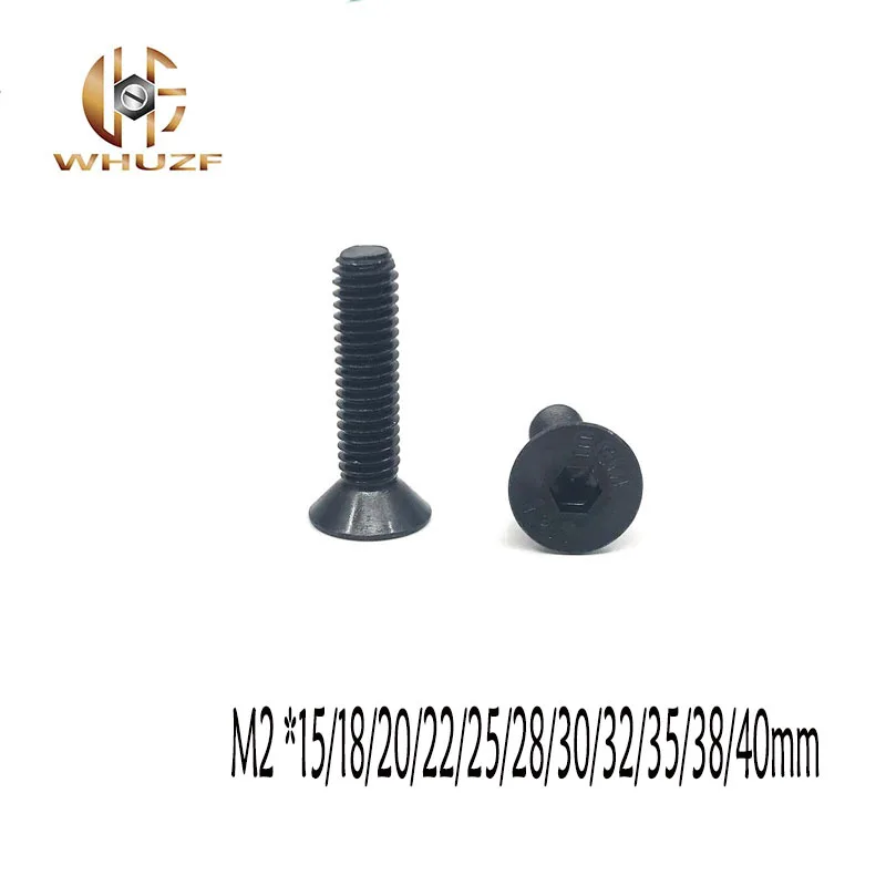 10.9 Grade 50pcs M2*15/18/20/22/25/28/30/32/35/38/40mm Flat Countersunk Head Drive black Hexagon Socket Cap Screw Bolt
10.9 Grade 50pcs M2*15/18/20/22/25/28/30/32/35/38/40mm Flat Countersunk Head Drive black Hexagon Socket Cap Screw Bolt