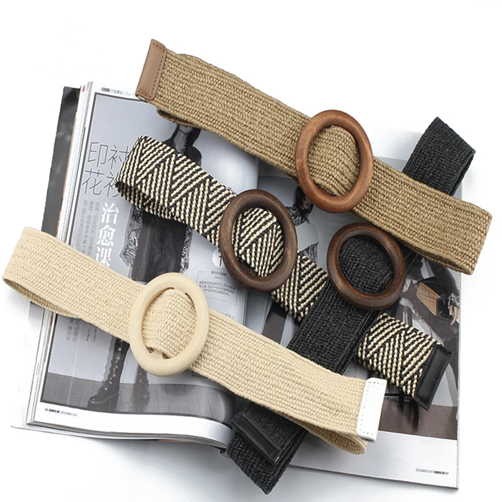 New Vintage Knitted Wax Rope Women Waist Wooden Bead Smooth Buckle Fake Straw Wide Belt Woven Female Hand-Beaded Braided Belt
New Vintage Knitted Wax Rope Women Waist Wooden Bead Smooth Buckle Fake Straw Wide Belt Woven Female Hand-Beaded Braided Belt