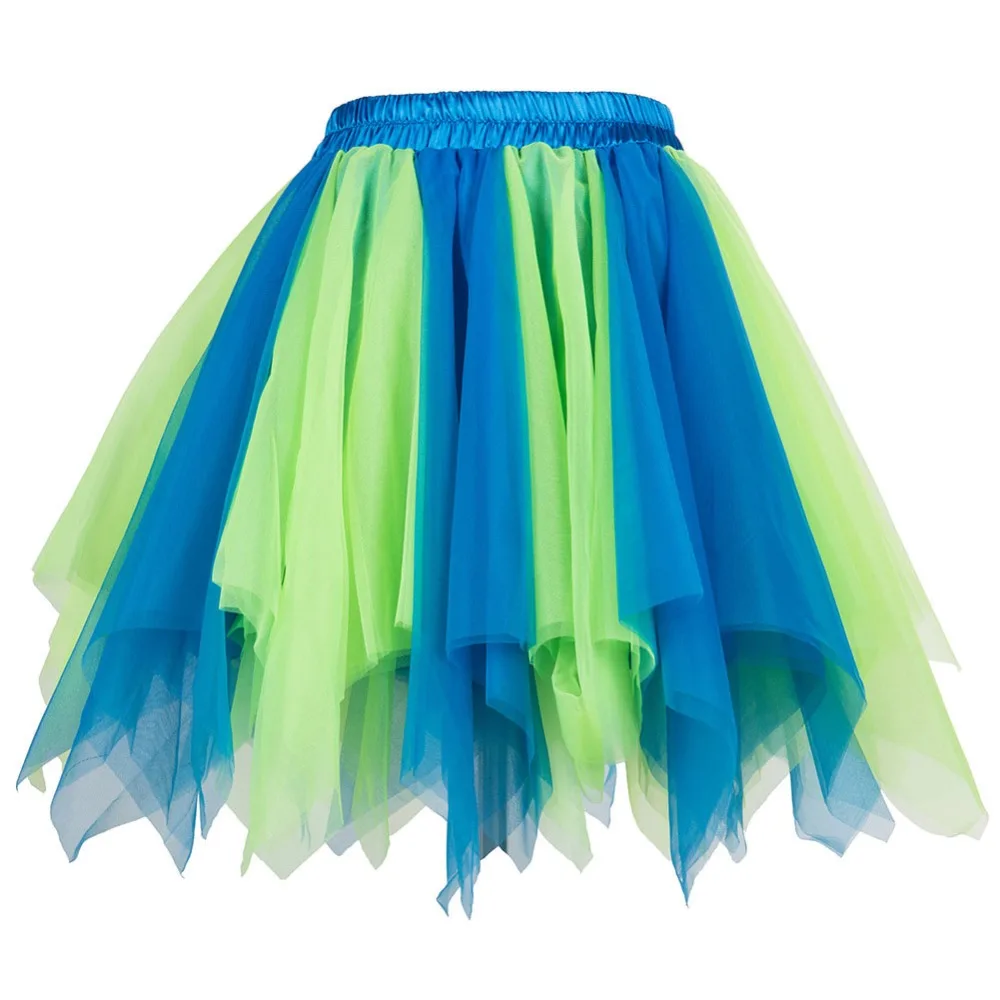 Blue Layered Mesh Asymmetrical Tulle Tutu Skirt 2019 Womens Gothic Clothes mini pleated skirt falda Underskirt Sexy Clubwear
Blue Layered Mesh Asymmetrical Tulle Tutu Skirt 2019 Womens Gothic Clothes mini pleated skirt falda Underskirt Sexy Clubwear