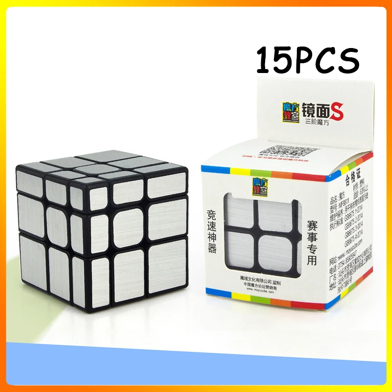 15PCS MoYu Mirror Silver Magic cube Three-layered Cubo magico Speed Twist Puzzle Neo Cube Educational Toys For Children
15PCS MoYu Mirror Silver Magic cube Three-layered Cubo magico Speed Twist Puzzle Neo Cube Educational Toys For Children