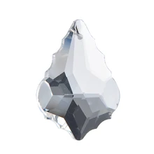 38mm wyczyść Maple Leaf K9 szklane zawieszki kryształowe typu pryzmat części do żyrandoli Garland Chakra Spectra nabłyszczania tęczowa lampa powiesić krople(China)