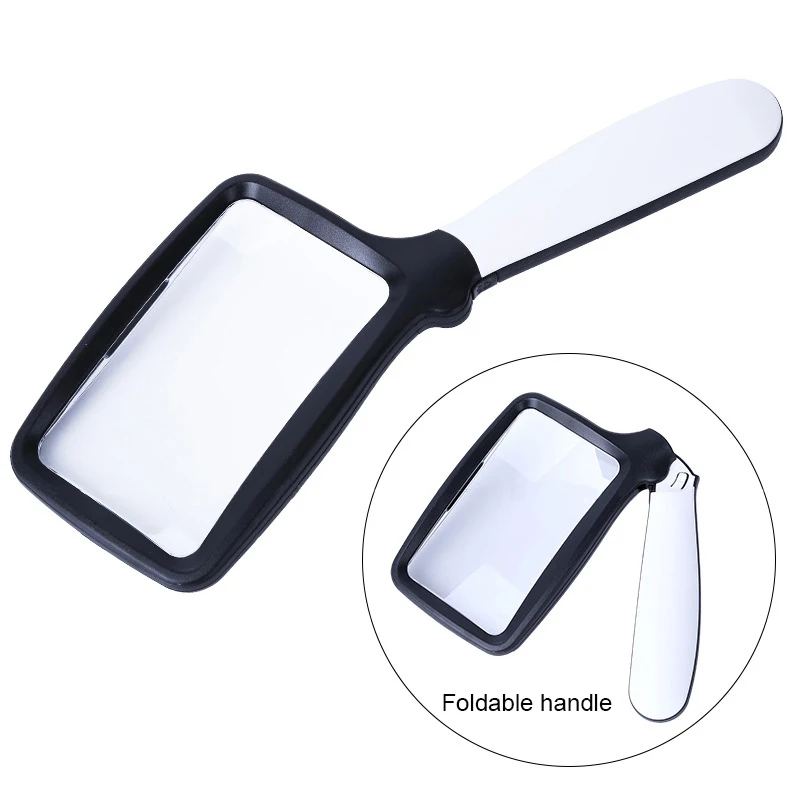 2X Handheld Folding Magnifier With 5 LED light HD Acrylic Square Magnifying Glass for Elderly Reading Newspaper Looking Watching
2X Handheld Folding Magnifier With 5 LED light HD Acrylic Square Magnifying Glass for Elderly Reading Newspaper Looking Watching