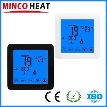 MINCO HEAT Thermoregulator LCD Touch Screen Room Temperature Controller Thermostat For Electric Heating Floor
MINCO HEAT Thermoregulator LCD Touch Screen Room Temperature Controller Thermostat For Electric Heating Floor