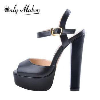 Onlymaker Women's Peep Toe Platform Black Matte Ankle Strapblack Chuncky High Heel Sandals Pumps Party Dress Casual Shoes
Onlymaker Women's Peep Toe Platform Black Matte Ankle Strapblack Chuncky High Heel Sandals Pumps Party Dress Casual Shoes
