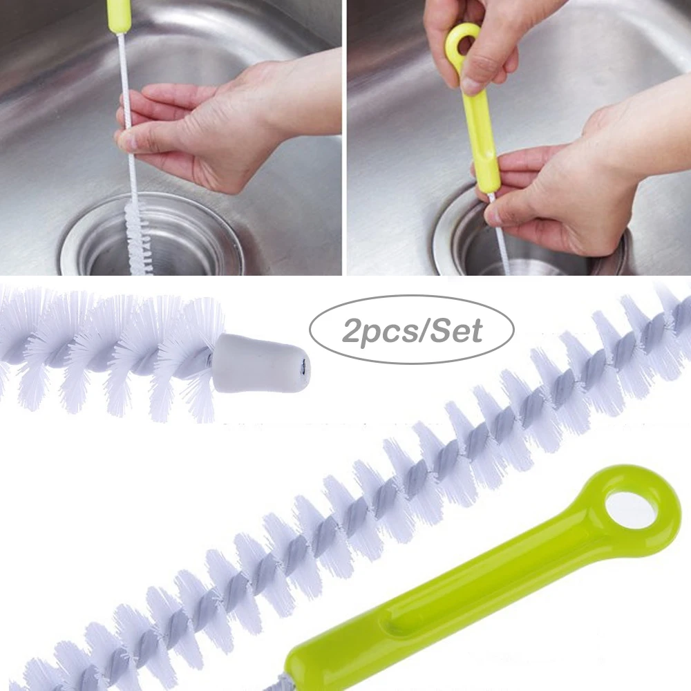 2 Pcs 71cm Nylon Brush Kitchen Sink Drian Filter Strainer Water Pipe Sewer Hair Catcher Clog Cleaning Remover Hook Tool Cleaner
2 Pcs 71cm Nylon Brush Kitchen Sink Drian Filter Strainer Water Pipe Sewer Hair Catcher Clog Cleaning Remover Hook Tool Cleaner
