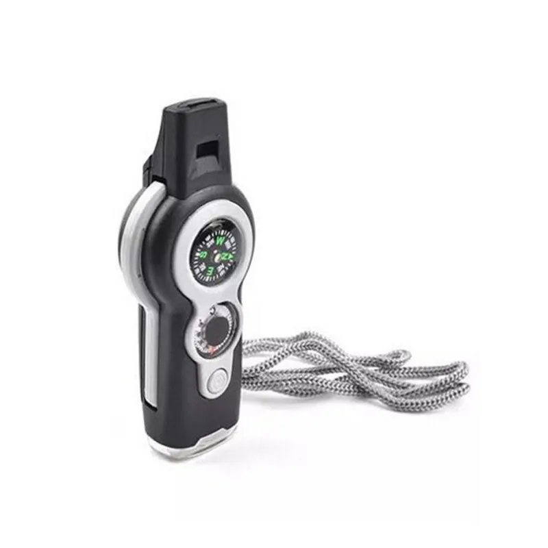 Hot 7 in 1 Compass Thermometer magnifying glass mirror LED light High Decibel Whistle Outdoor Emergency Survival Tool Metal
Hot 7 in 1 Compass Thermometer magnifying glass mirror LED light High Decibel Whistle Outdoor Emergency Survival Tool Metal