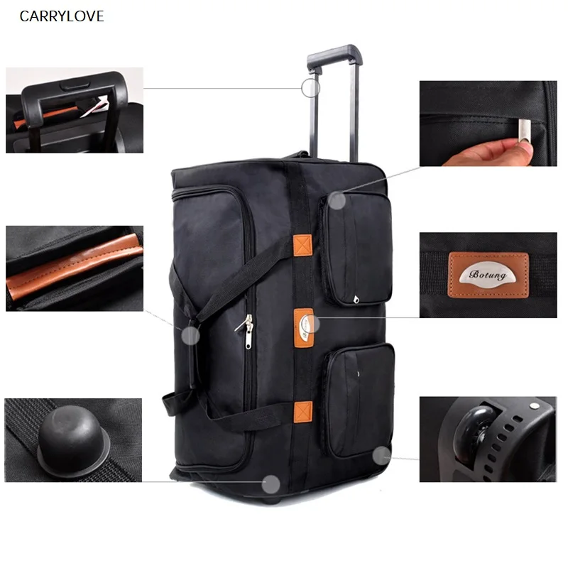 CARRYLOVE high quality Oxford waterproof trolley bag 32 inch large abroad travel luggage air carrier package folding
CARRYLOVE high quality Oxford waterproof trolley bag 32 inch large abroad travel luggage air carrier package folding