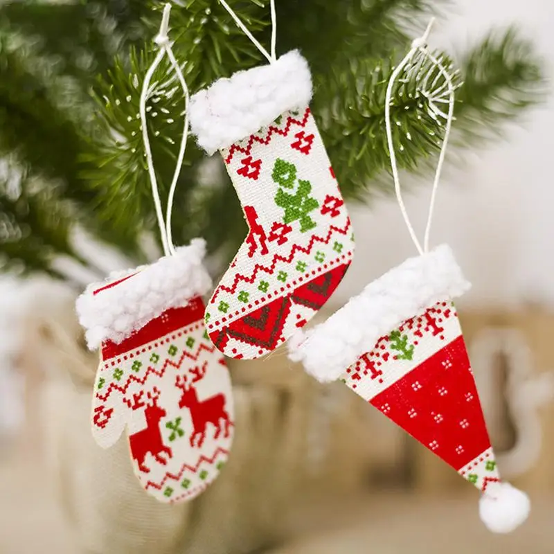 Christmas Tree Pendants Socks Glove Hat Plush Decoration Pendant Christmas Creative Decorations Accessories For Home
Christmas Tree Pendants Socks Glove Hat Plush Decoration Pendant Christmas Creative Decorations Accessories For Home