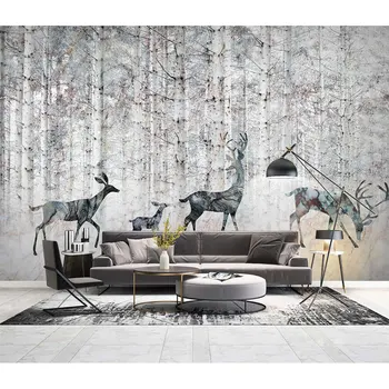 Birch Tree Forest Elk Painting Photo Wall Paper Mural Living Room Bedroom Papel De Parede 3D Self Adhesive Vinyl/Silk Wallpaper
Birch Tree Forest Elk Painting Photo Wall Paper Mural Living Room Bedroom Papel De Parede 3D Self Adhesive Vinyl/Silk Wallpaper