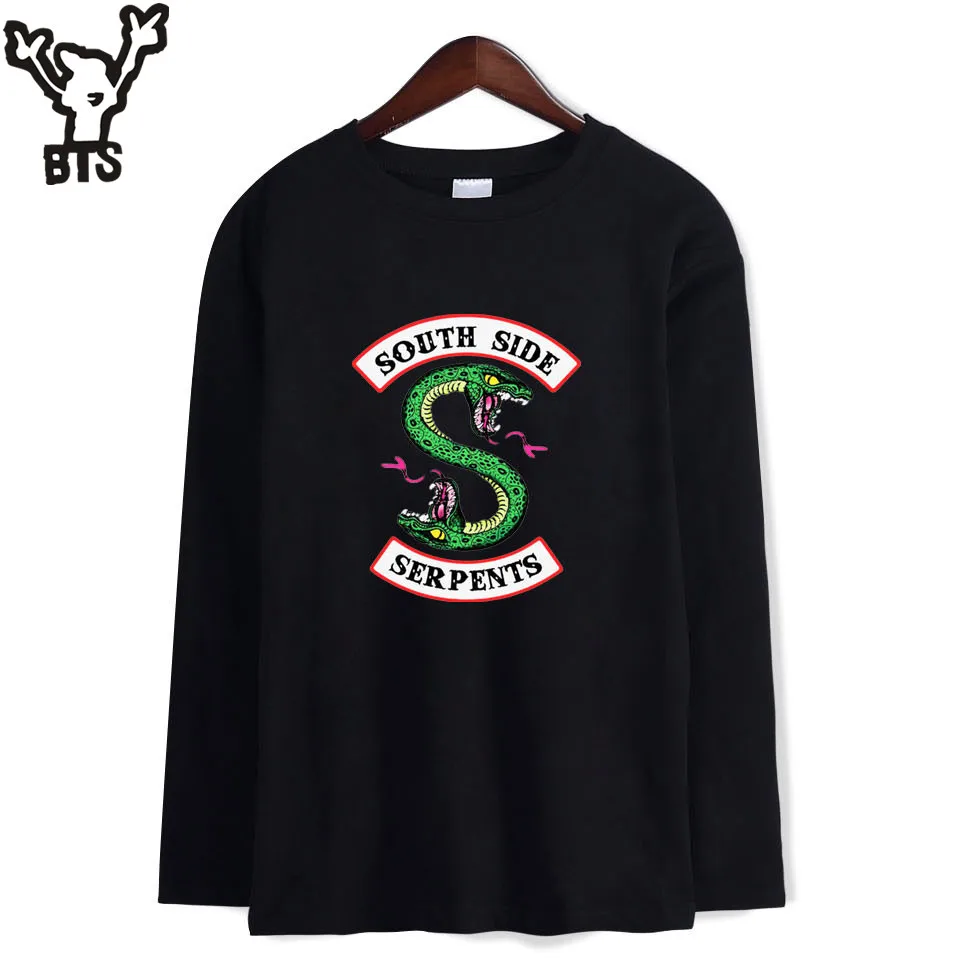 BTS Riverdale T-shirt Men Cotton With A Long Sleeve Tshirt Men Hip Hop T Shirt Men Luxury Brand Black Fashion Tee Top Men/women
BTS Riverdale T-shirt Men Cotton With A Long Sleeve Tshirt Men Hip Hop T Shirt Men Luxury Brand Black Fashion Tee Top Men/women