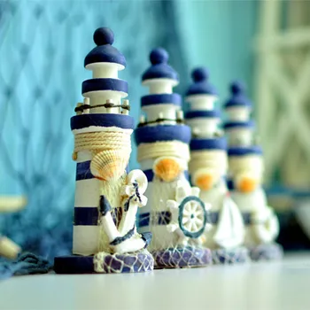 The Mediterranean Home Furnishing height 13cm wood small lighthouse creative Home Furnishing ornaments gifts 4pcs/set~
The Mediterranean Home Furnishing height 13cm wood small lighthouse creative Home Furnishing ornaments gifts 4pcs/set~
