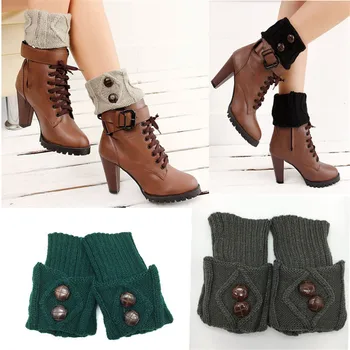 Fashion Hand Crochet Women's Short Boots Socks Cuff Knit Warm Button Foot Cover Sock Autumn Winter Short Leg Warmers Beenwarmers
Fashion Hand Crochet Women's Short Boots Socks Cuff Knit Warm Button Foot Cover Sock Autumn Winter Short Leg Warmers Beenwarmers