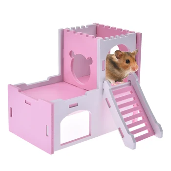 Detachable Hamster House Cages Log Cabin Squirrel Hedgehog Syrian Mouse Exercise Hamster Sleeping Nest Funny Toy for Small Pets
Detachable Hamster House Cages Log Cabin Squirrel Hedgehog Syrian Mouse Exercise Hamster Sleeping Nest Funny Toy for Small Pets