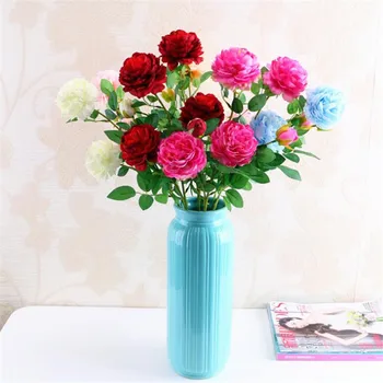 10pcs Single Stem European Peony Flower (3 heads/piece) Simulation Peony for Wedding Home Showcase Decorative Artificial Flowers
10pcs Single Stem European Peony Flower (3 heads/piece) Simulation Peony for Wedding Home Showcase Decorative Artificial Flowers