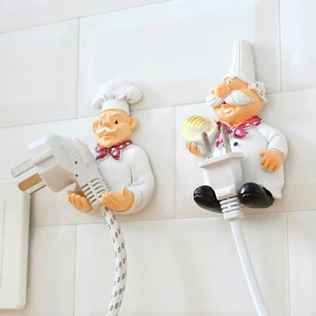 Useful Cartoon Cook Chef Outlet Plug Holder Cord Storage Rack Decorative Wall Shelf Key Holder Shelves Kitchen Hook
Useful Cartoon Cook Chef Outlet Plug Holder Cord Storage Rack Decorative Wall Shelf Key Holder Shelves Kitchen Hook