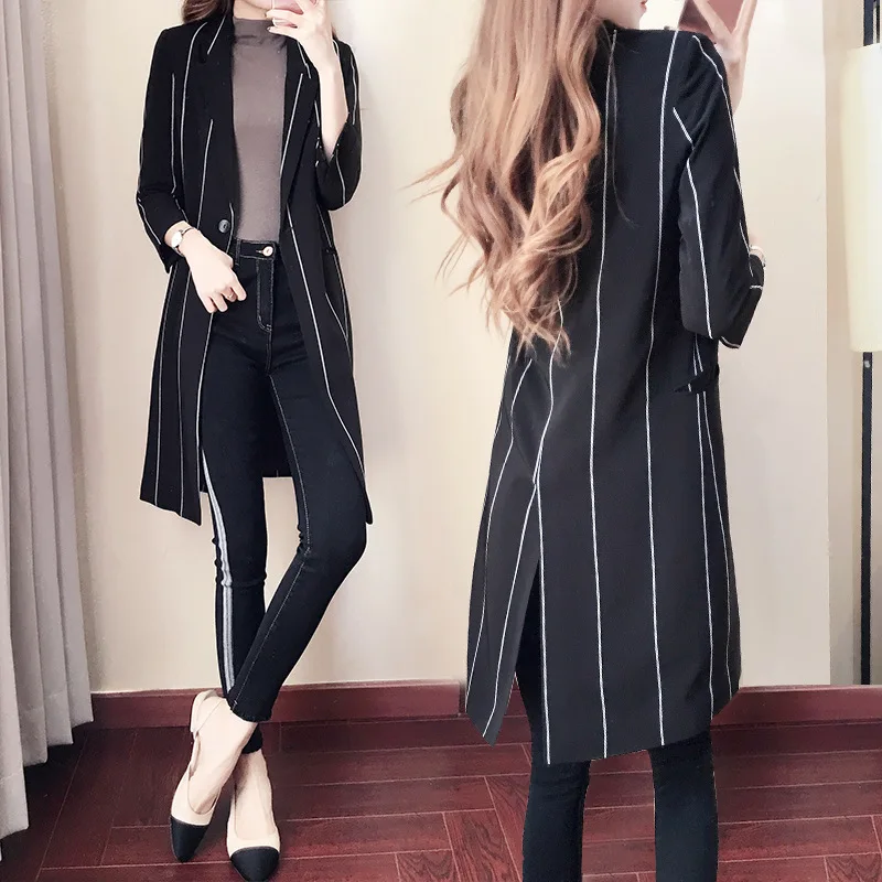Mingyuan windbreaker new style in spring and autumn / long windbreaker leisure jacket with slim stripe lapel
Mingyuan windbreaker new style in spring and autumn / long windbreaker leisure jacket with slim stripe lapel