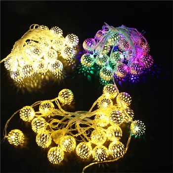 2.5 Meter 20Led string light Morocco Iron ball waterproof holiday Yellow/Multicolor led lighting EU plug outdoor decoration
2.5 Meter 20Led string light Morocco Iron ball waterproof holiday Yellow/Multicolor led lighting EU plug outdoor decoration
