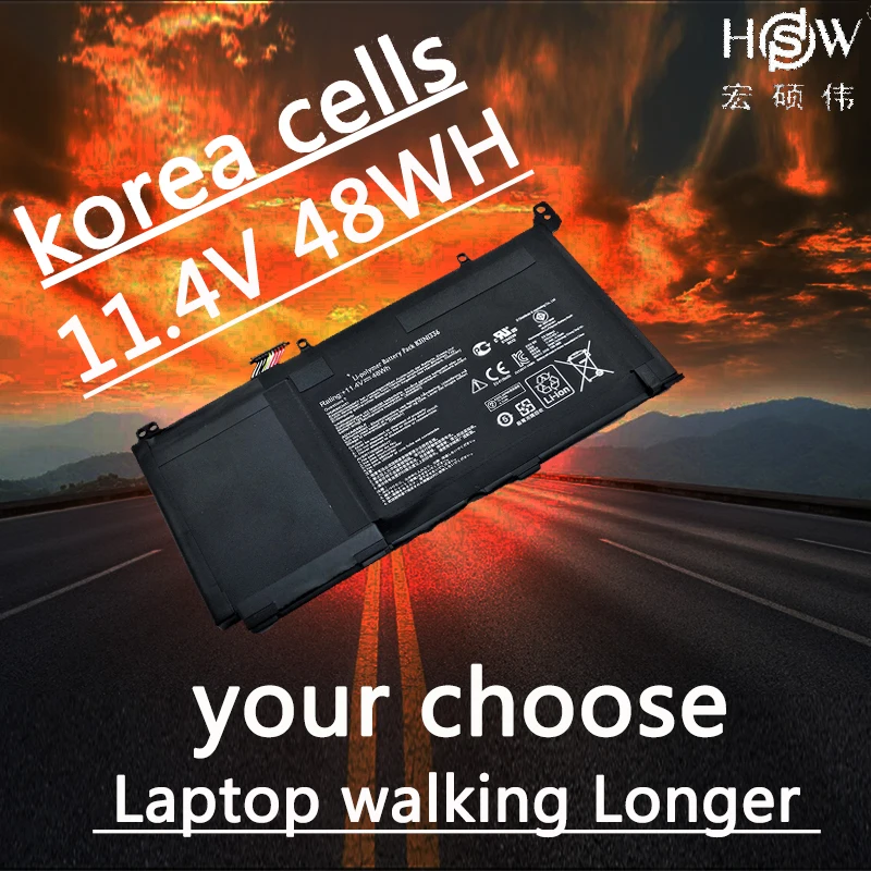 HSW 11.4V 48WH genius laptop Battery B31N1336 For Asus VivoBook S551 R553L R553LN S551LN-1A High Quality bateria akku
HSW 11.4V 48WH genius laptop Battery B31N1336 For Asus VivoBook S551 R553L R553LN S551LN-1A High Quality bateria akku