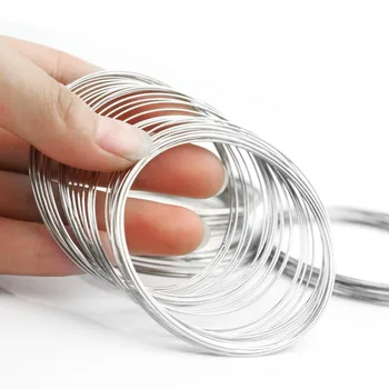 100 Loop Jewelry Wire Memory bracelet Beading Alloy Wire Cuff Bangle Bracelet Jewelry Findings for Wire Wrap Jewelry Making
100 Loop Jewelry Wire Memory bracelet Beading Alloy Wire Cuff Bangle Bracelet Jewelry Findings for Wire Wrap Jewelry Making