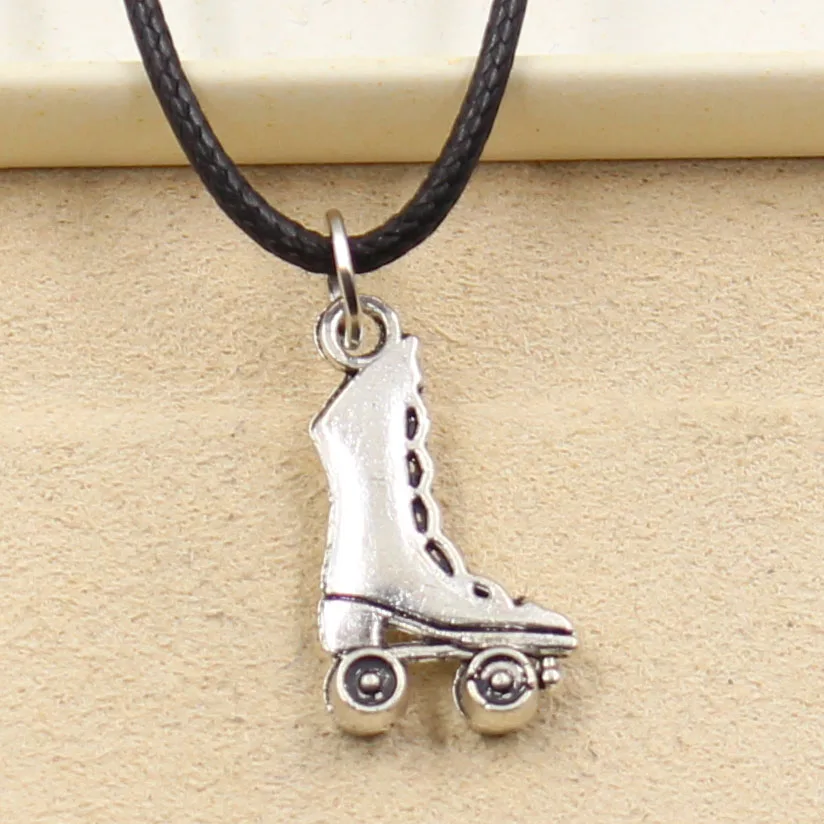 New Durable Black Faux Leather roller skates Cord Choker Charm DIY Necklace Pendant Retro Boho Tibetan Silver
New Durable Black Faux Leather roller skates Cord Choker Charm DIY Necklace Pendant Retro Boho Tibetan Silver