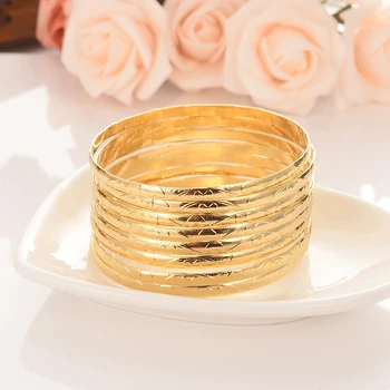 4pcs Dubai India Gold Bangles Women Men Bracelets African European Ethiopia girls kids Jewelry wedding bride Bangles gift
4pcs Dubai India Gold Bangles Women Men Bracelets African European Ethiopia girls kids Jewelry wedding bride Bangles gift