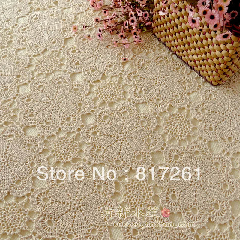 Free shipping table cover lace tablecloths handmade hook needle crochet 100% cotton bed cover fashion luxury cutou curtain beige
Free shipping table cover lace tablecloths handmade hook needle crochet 100% cotton bed cover fashion luxury cutou curtain beige