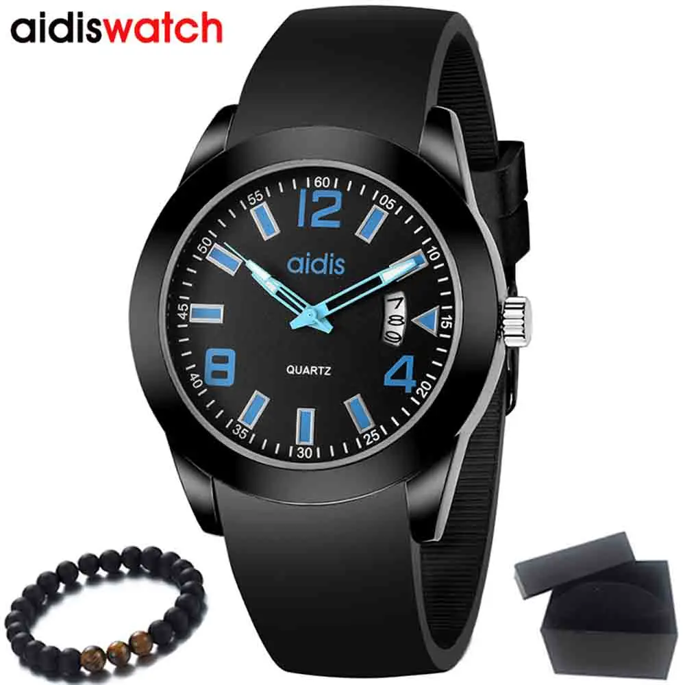 Fashion Men Watches Top Brand Luxury AIDIS Waterproof Quartz Watch Sport Military Watch Reloj Hombre Men Clock relogio Masculino
Fashion Men Watches Top Brand Luxury AIDIS Waterproof Quartz Watch Sport Military Watch Reloj Hombre Men Clock relogio Masculino