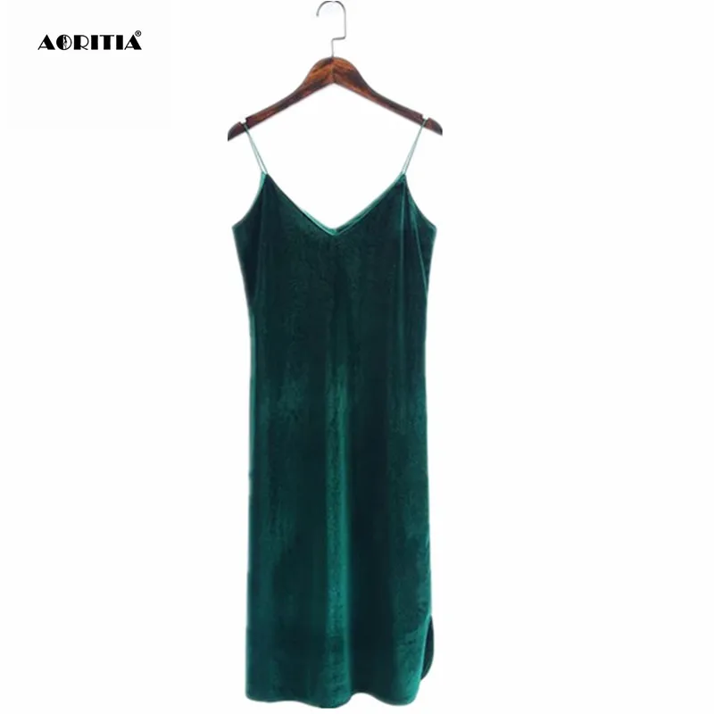 2018 Women Spring Aurumn Velvet Dress Side Vent Full Dress Suspender Strap Sexy One Piece Velvet Dress
2018 Women Spring Aurumn Velvet Dress Side Vent Full Dress Suspender Strap Sexy One Piece Velvet Dress