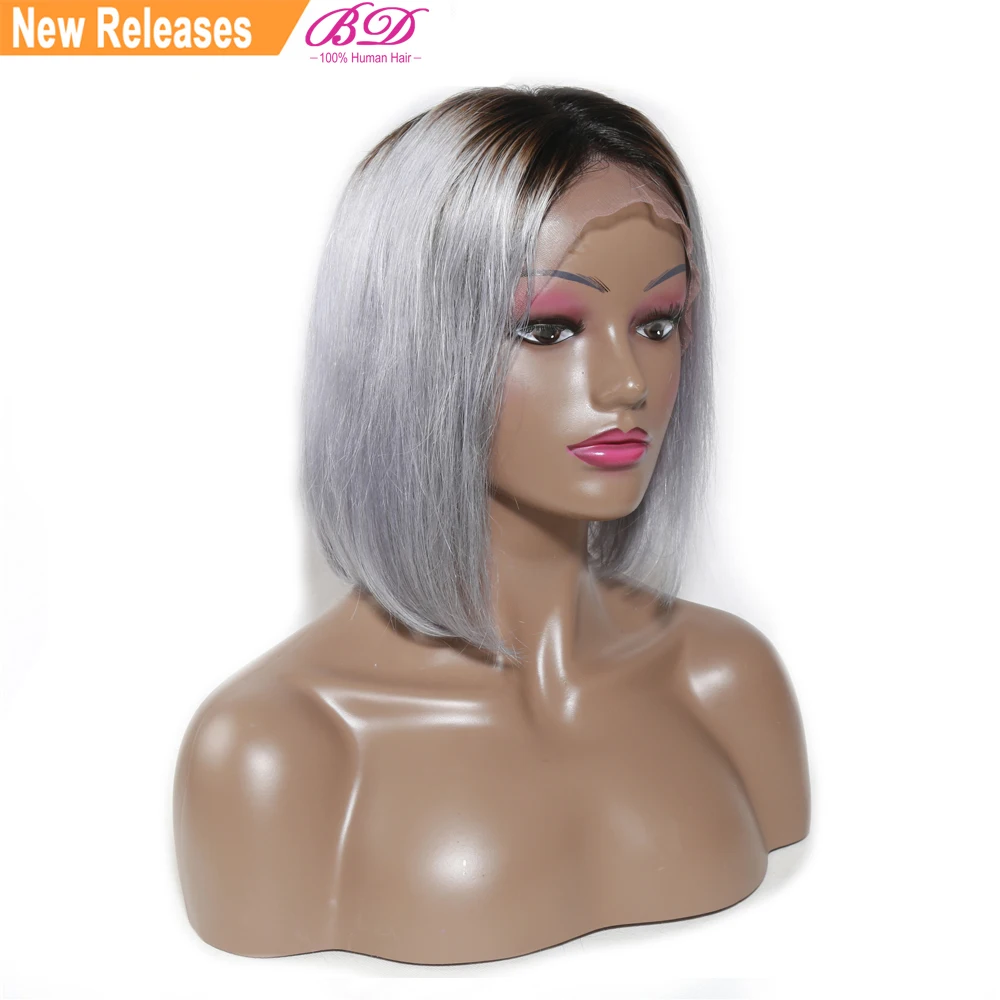 BD Short Bob Wigs Human Hair Straight Brazilian Hair Lace Front Wig For Black Women 1B/613 613 blonde 1B/Grey Lace Bob Remy Hair
BD Short Bob Wigs Human Hair Straight Brazilian Hair Lace Front Wig For Black Women 1B/613 613 blonde 1B/Grey Lace Bob Remy Hair