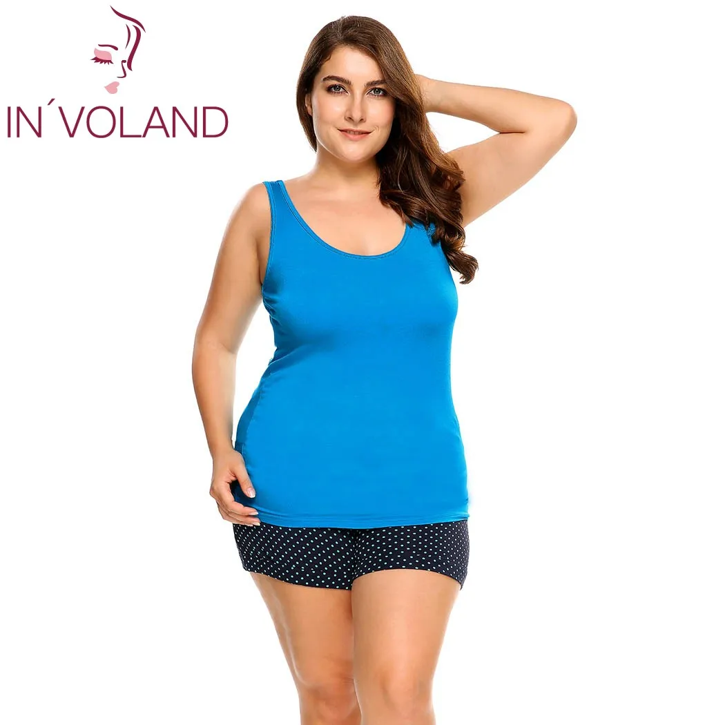 IN'VOLAND Women Tank Tops Plus Size L-4XL Scoop Neck Solid Casual Cotton Large Sleepwear Pullovers Female Camisole Oversized
IN'VOLAND Women Tank Tops Plus Size L-4XL Scoop Neck Solid Casual Cotton Large Sleepwear Pullovers Female Camisole Oversized