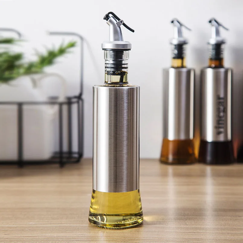 300ml Stainless Steel Glass Seasoning Sauce Bottle Leak-proof Vinegar Oil Dispenser Gravy Boats Kitchen Cooking Accessories
300ml Stainless Steel Glass Seasoning Sauce Bottle Leak-proof Vinegar Oil Dispenser Gravy Boats Kitchen Cooking Accessories