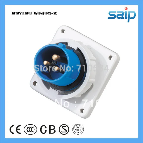 CEE/ IEC International Standard IP67 Wall Panel Mounted Industrial Plug with 230V, 16A, 3P
CEE/ IEC International Standard IP67 Wall Panel Mounted Industrial Plug with 230V, 16A, 3P