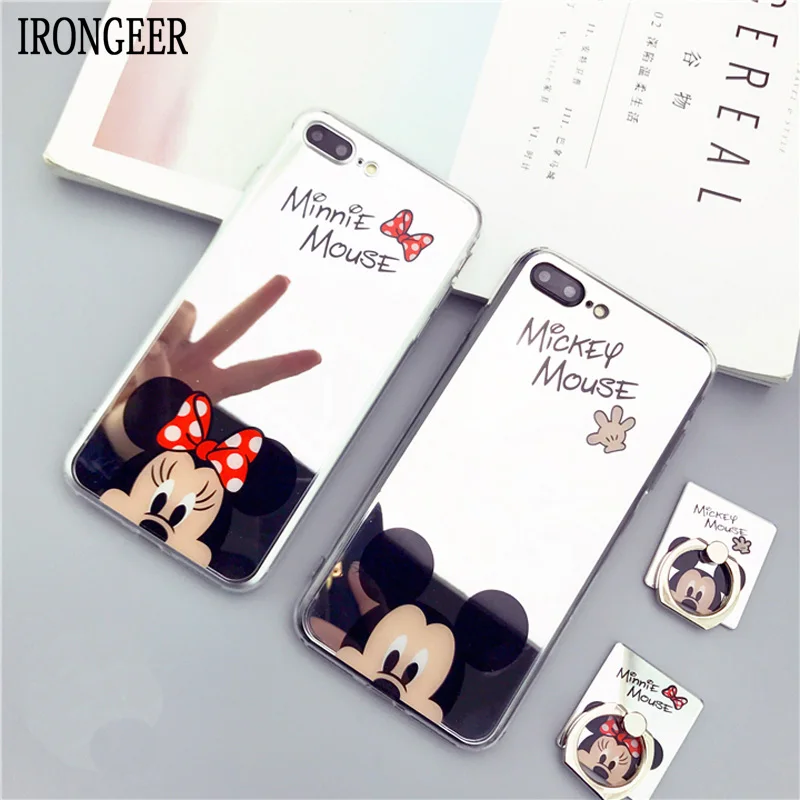 IRONGEER Mirror Cartoon Mickey Minnie Mouse Phone Case For Samsung Galaxy S8 Soft Phone Cases Cover For Samsung Galaxy S8 Plus
IRONGEER Mirror Cartoon Mickey Minnie Mouse Phone Case For Samsung Galaxy S8 Soft Phone Cases Cover For Samsung Galaxy S8 Plus