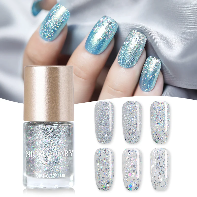 NICOLE DIARY 9ml Oil Based Nail Polish Holographic Silver Manicure Tips Nail Art Lacquer Varnish Polish 6 Colors
NICOLE DIARY 9ml Oil Based Nail Polish Holographic Silver Manicure Tips Nail Art Lacquer Varnish Polish 6 Colors