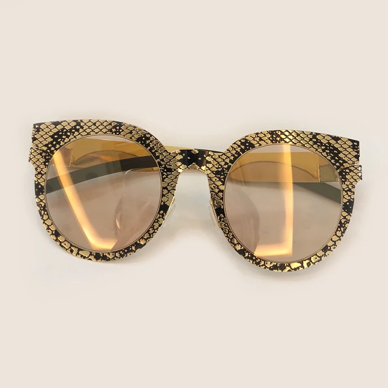 Alloy Frame Round Sunglasses Women High Quality Oculos De Sol Feminino Vintage Fashion Snake Skin Shades with Box
Alloy Frame Round Sunglasses Women High Quality Oculos De Sol Feminino Vintage Fashion Snake Skin Shades with Box